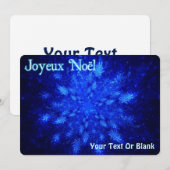 Joyeux Noё l - Snowburst Feestdagenkaart (Voorkant / Achterkant)