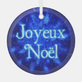 Joyeux Noё l - Snowburst Glas Ornament (Voorkant)