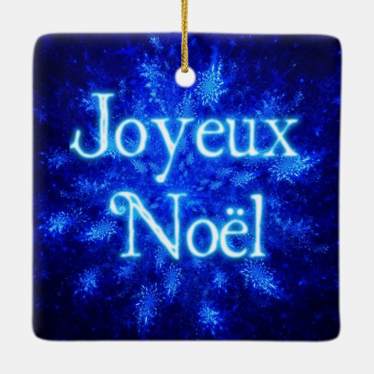 Joyeux Noё l - Snowburst Keramisch Ornament (Achterkant)