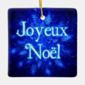 Joyeux Noё l - Snowburst Keramisch Ornament (Voorkant)