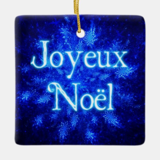Joyeux Noё l - Snowburst Keramisch Ornament (Voorkant)