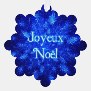 Joyeux Noё l - Snowburst Ornament Kaart