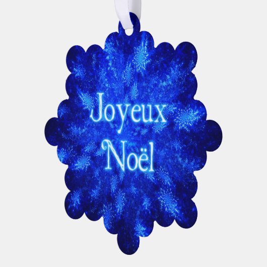 Joyeux Noё l - Snowburst Ornament Kaart (Links)