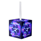 Joyeux Noёl - Bright Star Cube Ornament (Achter hoekig)