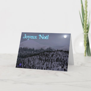 Joyeux Noёl - Koude Nacht in Idaho Feestdagen Kaart