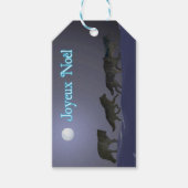 Joyeux Noёl - Wolf Pack Cadeaulabel (Voorkant)