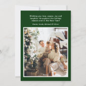 Joyeux Noel 4 Foto Flat Holiday Kaart (Achterkant)