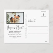 Joyeux Noel 4 Foto Vakantie Briefkaart (Achterkant)