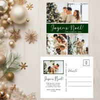 Joyeux Noel 4 Foto Vakantie Briefkaart