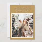 Joyeux Noel 4 Photo Flat Holiday Card Feestdagenkaart (Achterkant)