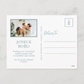 Joyeux Noel 5 foto Feestdagenkaart (Achterkant)