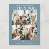 Joyeux Noel 5 foto Feestdagenkaart (Voorkant)