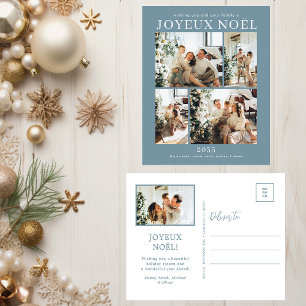 Joyeux Noel 5 foto Feestdagenkaart