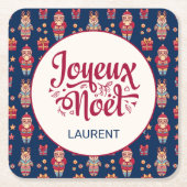 Joyeux Noel Aangepast Kartonnen Onderzetters (Voorkant)