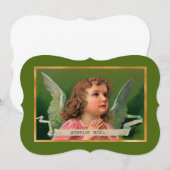 Joyeux Noel Angel Kaart of Uitnodiging (Voorkant / Achterkant)