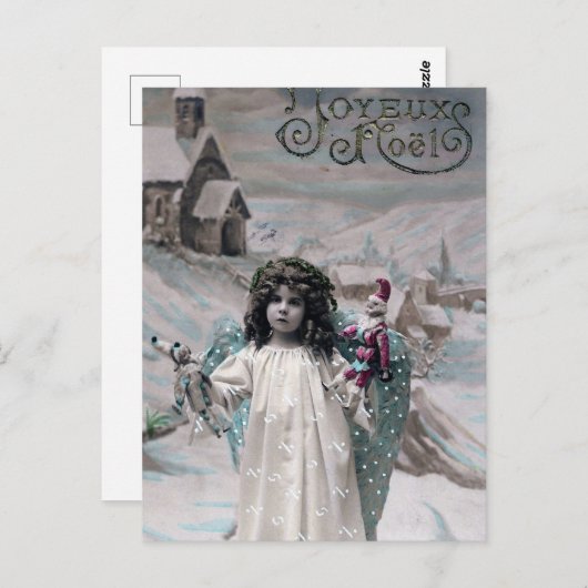 Joyeux Noel Briefkaart (Voorkant / Achterkant)