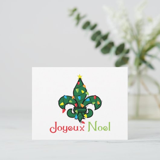 Joyeux Noel Briefkaart (Staand voorkant)