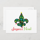 Joyeux Noel Briefkaart (Voorkant / Achterkant)