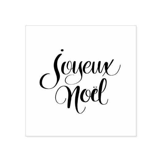 Joyeux Noël Brush Kalligrafie Rubberstempel (Afrduk)