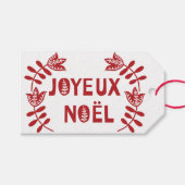 Joyeux Noel Cadeau Labels Cadeaulabel (Voorkant (Horizontaal))