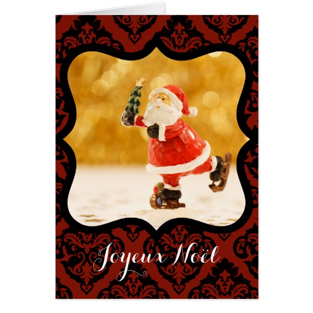 Joyeux Noel Cadre decoratif Foto Carte de Voeux (Voorkant)