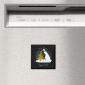 Joyeux Noël - Cute Lar Bear Penguin Christmas Magneet (Insitu (Vaatwasser))