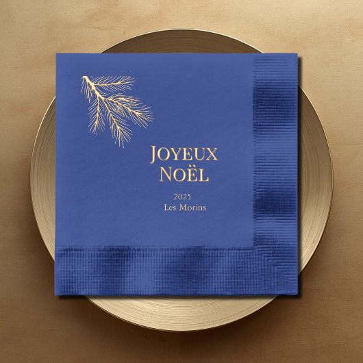 Joyeux Noel - delicate pine branches Folie Servetten