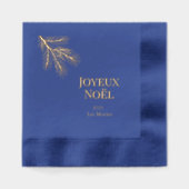 Joyeux Noel - delicate pine branches Folie Servetten (Voorkant)