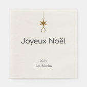 Joyeux Noel - delicate pine branches Servet (Voorkant)