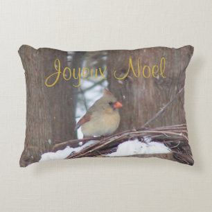 Joyeux Noel Designer Vogelkussen Decoratief Kussen