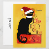 Joyeux Noël Du Chat Noir Kaart (Voorkant / Achterkant)