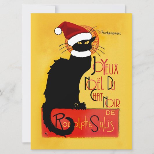 Joyeux Noël Du Chat Noir Kaart (Voorkant)