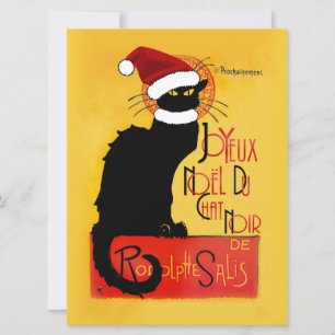 Joyeux Noël Du Chat Noir Kaart