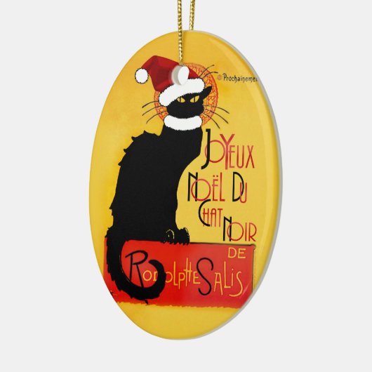 Joyeux Noël Du Chat Noir Keramisch Ornament (Links)