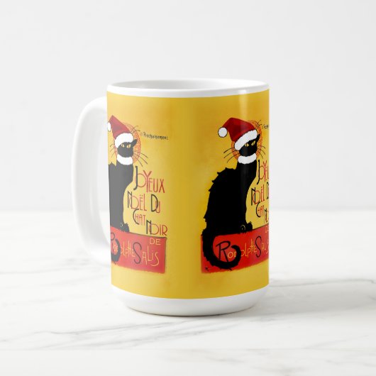 Joyeux Noël Du Chat Noir Koffiemok (Voorkant links)