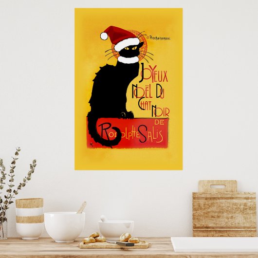 Joyeux Noël Du Chat Noir Poster (Keuken)