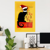 Joyeux Noël Du Chat Noir Poster (Thuiskantoor)