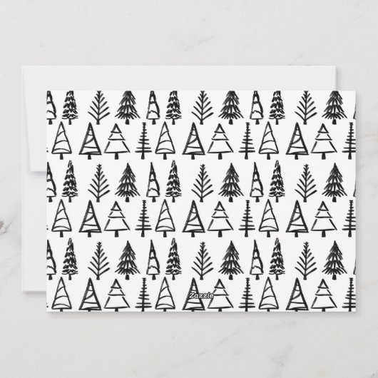 Joyeux Noel eenvoudig script kerst foto Feestdagenkaart (Achterkant)