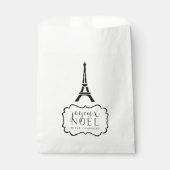 Joyeux Noel | Eiffel Tower Holiday Bedankzakje (Voorkant)