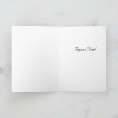 Joyeux Noël Eiffeltoren Parijs Kerstprint Feestdagen Kaart (Binnen)