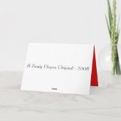 Joyeux Noel Feestdagen Kaart (Achterkant)