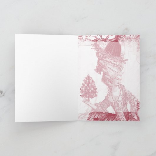 Joyeux Noel Feestdagen Kaart (Binnen)