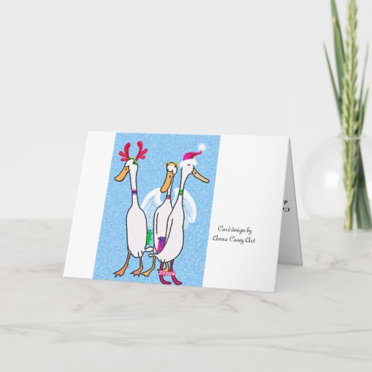 Joyeux Noel Feestdagen Kaart (Achterkant)