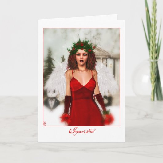 Joyeux Noel Feestdagen Kaart (Voorkant)