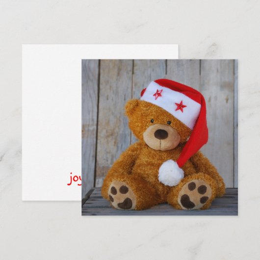 joyeux Noël Feestdagenkaart (Voorkant / Achterkant)