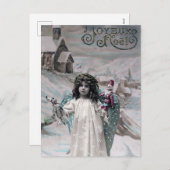 Joyeux Noel Feestdagenkaart (Voorkant / Achterkant)