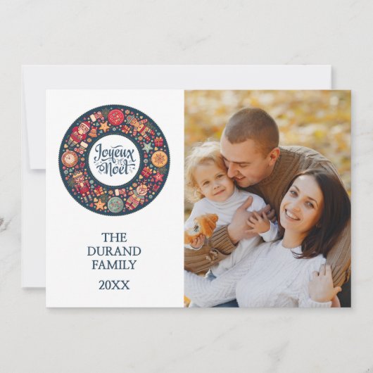 Joyeux Noel Feestdagenkaart (Voorkant)