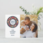 Joyeux Noel Feestdagenkaart (Staand voorkant)