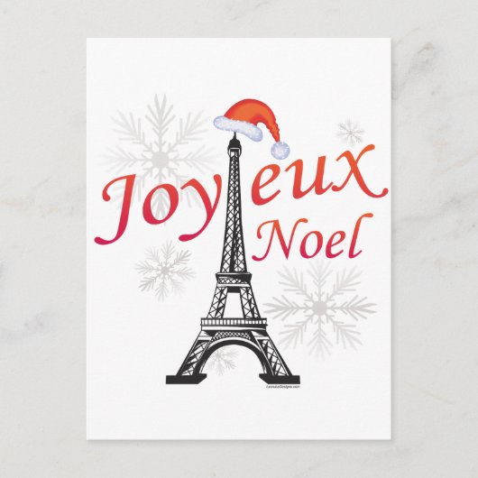 Joyeux Noel Feestdagenkaart (Voorkant)