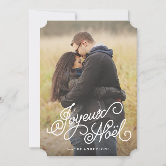 Joyeux Noel Feestdagenkaart (Voorkant)